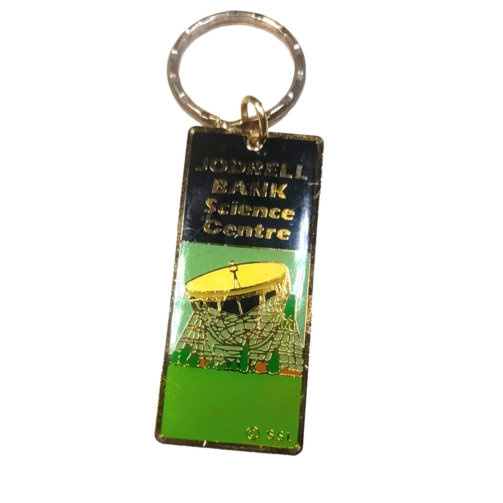 Jodrell Bank Science Center Metal Keychain Souvenir Aliens